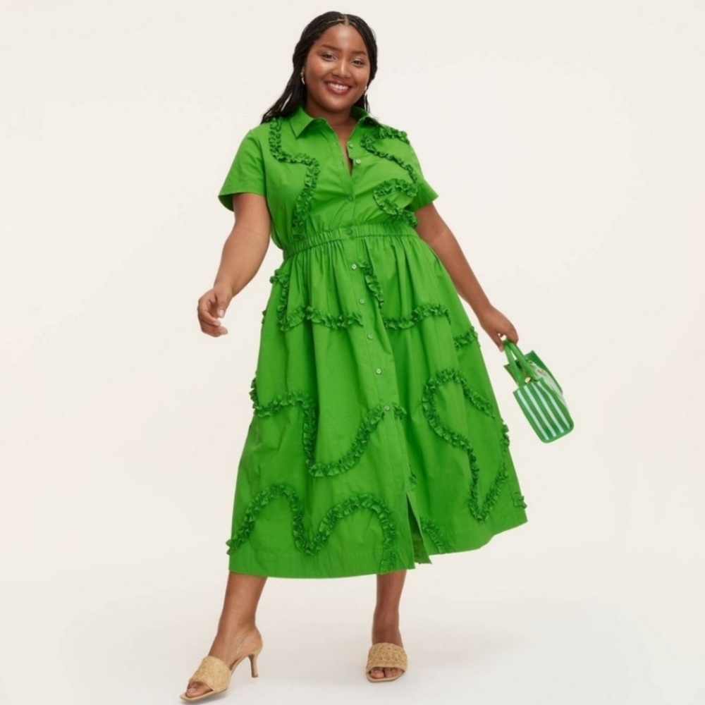 Kate Spade New York X Target Green Ribbon Midi Dress